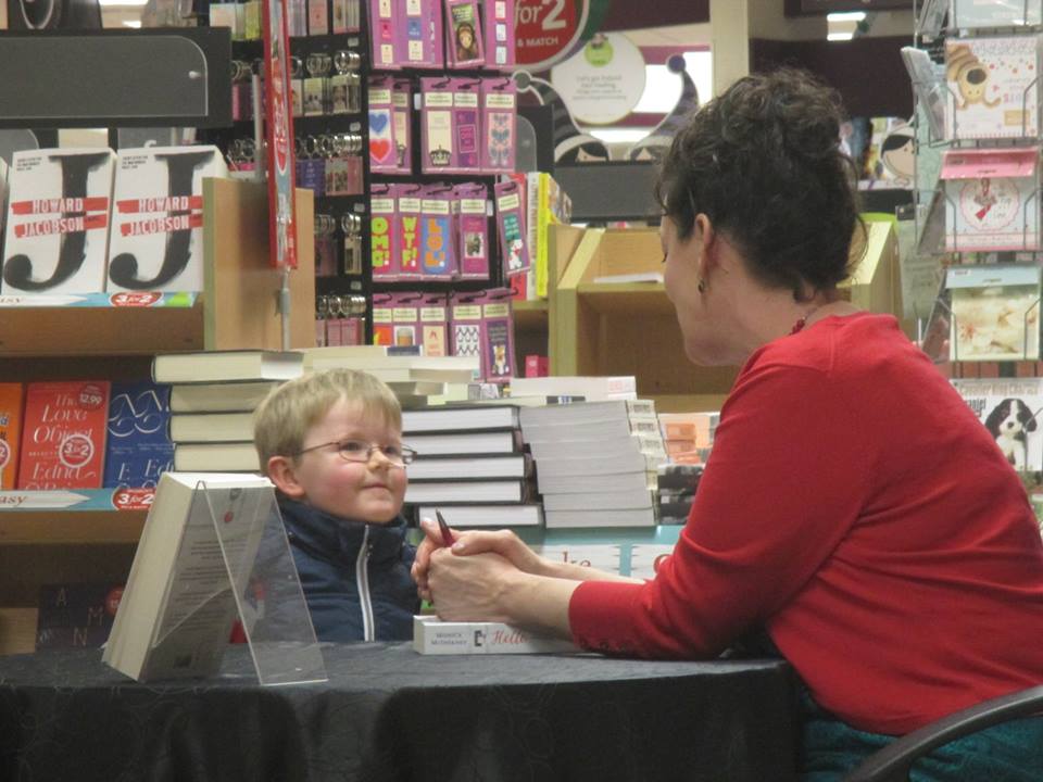 Meeting a very young (and charming!) fan